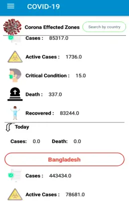 COVID-19 android App screenshot 0